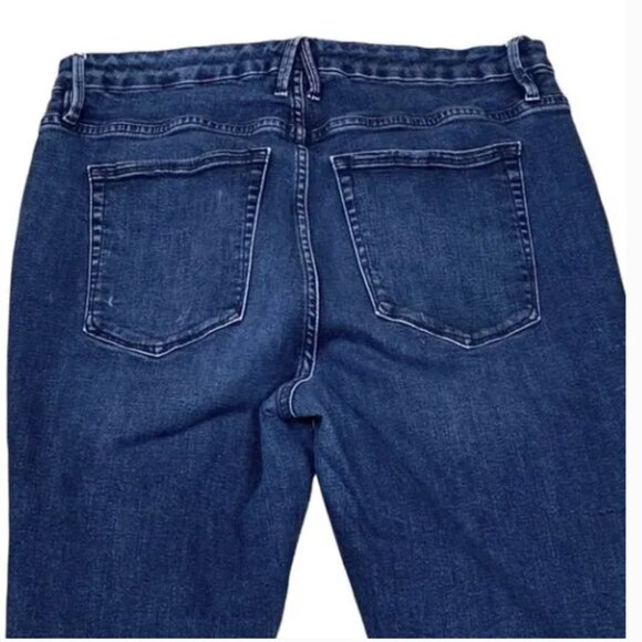 Good American Good Legs Sculpting Jeans Size 16 Dark Wash Organic Cotton - Picture 2 of 7